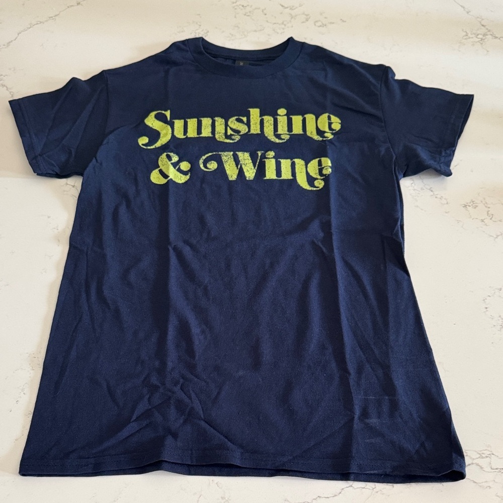 Navy Sunshine & Wine Tee